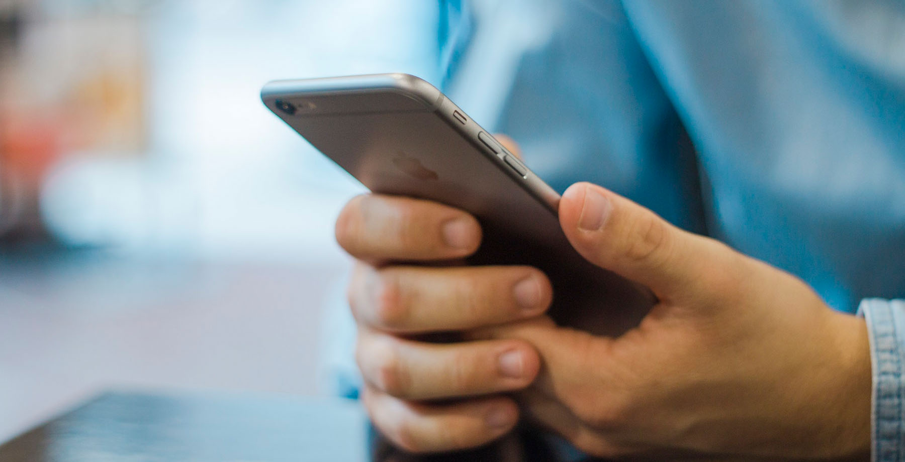 man holding smartphone